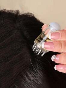 1 件头皮护理油滚轮按摩刷，1 毫升皮肤科毛发生长促进液涂抹器