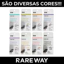 Henna Sobrancelha Glance Rare Way Todas As Cores Kit Henna Profissional Completo Festa Junina