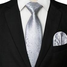 Bộ phụ kiện vest nhiều món gồm 1/2/3/4/5 chiếc cà vạt họa tiết hoa dành cho nam, cà vạt satin, kẹp cà vạt bạc, khăn cài túi, khuy măng sét và hoa cài áo, thích hợp làm quà tặng cho Ngày của Cha, kỷ niệm, sinh nhật, họa tiết cổ điển phù hợp hoàn hảo với tuxedo, tuyệt vời cho các sự kiện trang trọng, đám cưới, tiệc tùng, tụ họp thường ngày Cà vạt nam - Bạc - Xem 15