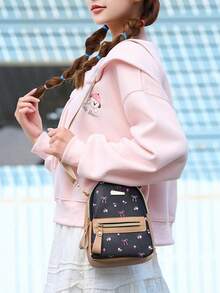 A69 Mini Elegant Ladies Backpack, PU Material, Simple Fashion Design, Suitable For Storing Phone, Lipstick And Other Small Items, Fashionable Accessory - Multicolor - View 9