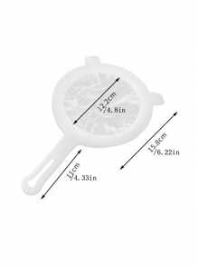 1pc/4Pcs, Multi - Piece Plastic Food Filter With Double Handles, Made Of Fine - Mesh Nylon, Is Suitable For Filtering Soy Milk, Coffee, And Juice. It's A Must - Have Item In The Kitchen.