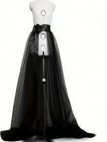 1件女式可拆卸薄纱长裙，欧美风格婚纱，网红同款，适合拍照、万圣节 - A - 查看 1