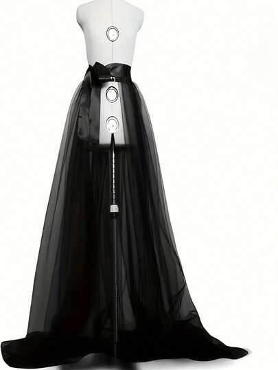 1 st avtagbar maxiklänning i tyll för kvinnor, brudklänning i europeisk och amerikansk stil, influencer i samma stil, lämplig för fotografering, Halloween