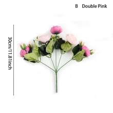 1 Stück künstliche Pfingstrose, gemischte Farben Stoff Blume, realistische Hochzeit Verlobung Tisch Wohnzimmer Schlafzimmer Heim Dekoration, geeignet für alle Jahreszeiten