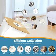 MM Vacuum Bags For Eureka 3670, 3670M, 3670H, 3670G, 60295C, 60297A Mighty Mite Canisters - White - View 10