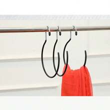 1pc Geometric Pattern Manganese Steel Scarf Storage Rack, Multi-Functional Tie/Belt Display Holder, Simple Hooks, Suitable For Scarves And Accessories All Year Round
