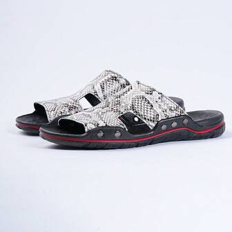 男士时尚休闲拖鞋，新款夏季厚底防滑耐磨露趾沙滩凉鞋