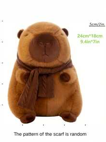 Cuddly Capybara Plush Toy - Soft, Lifelike Polyester Stuffed Animal For Youngsters & Collectors, Perfect Birthday Or Holiday Gift, For Spring Decor - 彩色 - 查看 6