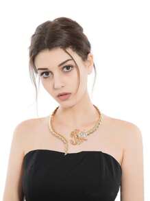 1 pièce Collier de la série animale personnalisée exagérée Scorpion Serpent pour femmes, convient pour le port quotidien, les fêtes, les vacances, un cadeau pour la famille et les amis
