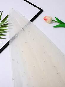 1 Piece Pearl Chiffon Decorative Table Flag Wedding Decoration Tablecloth Indoor And Outdoor Table Decoration Cloth Solid Color Beautiful Background Cloth Wedding Supplies
