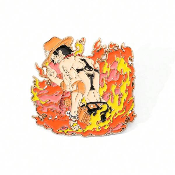 ONE PIECE ONE PIECE 1 Pc Anime Cartoon Brooch Creative Flame Portgas . D . Ace Enamel Pin Metal Badge Jewelry Clothing Backpack Accessories Gift Pin For Clothes Bag Charm School Kpop Teacher Supplies Bag Charms Cute Office Accessories Shirts Jacket Christmas Halloween Autumn-Winter Accessories,Suitable For Teens, Youth,Men,Casual, Outdoor, Athletic, Vacation, Graduation Gifts, Birthday, Daily Wear Clothes Pin Funny Teacher Gifts Men Gifts Bag Pins