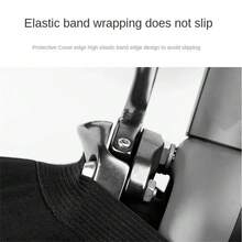 1 件自行车车轮罩防尘保护套适用于山地车公路车骑行自行车 - 黑色 - 查看 5