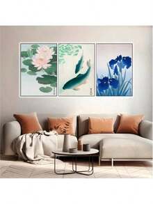 1/6PCS Optional Frame Posters Wall Arts Vintage Poster Guest Room Home Bar Cafe Decor ,Wall Art With Frame - Multicolor - View 38