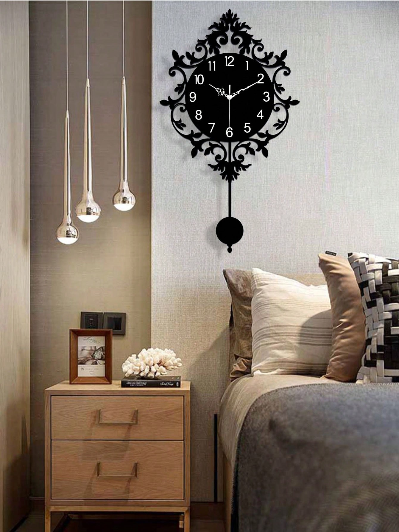 ساعة حائط إبداعية عتيقة فاخرة