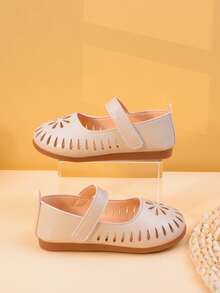 Comfortable Hollow-Out Children Flat Shoes, Girls Low-Top Casual Shoes For Toddlers & Infants, Round Toe Baby Walking Sneakers, Spring/Summer