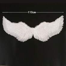 1 Adult Angel Feather Wing, Unise-Friendly Style, Photo Booth Prop, Angel Costume Accessory, The Favorite Cosplay Prop For Women - Multicolor - View 6