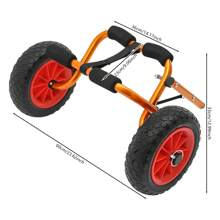 YUNRUX Kayak Trolley Canoe Trolley Adjustable Boat Trolley With Tensioning Strap For Canoe, Surfboard