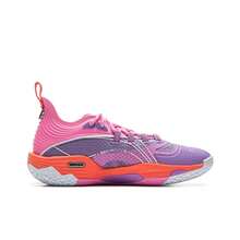 Zapatos de baloncesto Li Ning BAD5 DOMINATOR I S para hombres, tienda oficial auténtica de deportes profesionales, ABFV007 - Púrpura rosa - Ver 2