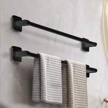1 Piece Tool Home Wall-Mounted Punch-Free Towel Shelf Bathroom Wall-Mounted Storage Rack Bathroom Towel Single-Pole Toilet Toilet Bathroom Hardware Storage Rack