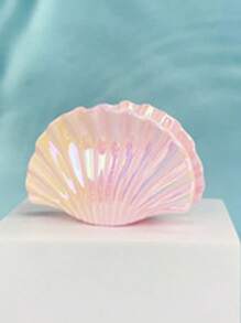 1pc Gradient Color Shell Hair Clip, Vacation Style Hair Accessory, Large Size Claw Hair Clip, Summer Maritime Design Hair Clips Hair Jaw Clip Hair Clamps Hair Clutch Hair Catcher Clip