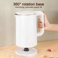 NetHong 2L Electric Kettle Glass Fast Boil 1500W 360° Blue LED Illuminated Portable Jug