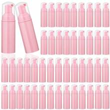 1/3/8/12 Stücke 60ml Schaumspender Flasche Wimpernshampoo Flaschen, Reise-Schaumspender Flasche, leere rosa Kunststoff nachfüllbare Mini-Seifenspender für Handdesinfektionsmittel, schwarz-weiße Flasche