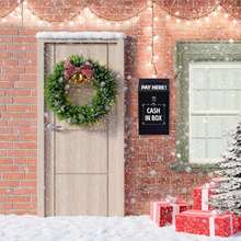 Metal Drop Box For Money Collection Box With Lock And Keys Wall Mounted Donation Boxes For Home Office Outdoor Door (Black) - Black - View 4