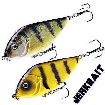 7cm 14.5g Jerkbait Slow Sinking Hard Plastic Fishing Lures For Bass Pike Wobbling Bait