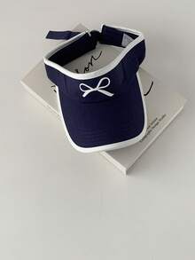 Sombrero de sol con visera de estilo béisbol, protección UV para mujeres, con bordado de lazo dulce - Multicolor - Ver 6