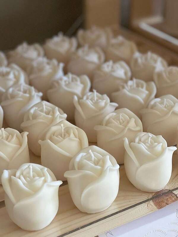 Rose Candles, Soy Wax, Emitting A Fragrant Aroma Of Vanilla, Perfect For Valentine's Day, Birthdays, Weddings, Graduation Ceremonies, Christmas, Mother's Day | Gifts