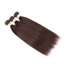 #2 Brown Bundles Human Hair Chocolate Brown Straight Human Hair Bundles 16 18 20 Inch Dark Brown Unprocessed Virgin Brazilian Remy Hair Extensions Double Weft Soft And Silky For Women - S2 - View 4