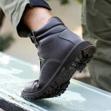 Steel Toe Sneakers For Men Indestructible Work Shoes Lightweight Comfortable Safety Sneakers Slip-Resistant Composite Toe Shoes For Construction
