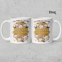 1 pieza Taza de café de 11 onzas "Spookin", taza de té, divertida para el trabajo, estilo occidental, vaquero, temporada de miedo, fantasma lindo, "Y'allternative", peculiar, taza de café - 11 onzas - Ver 3