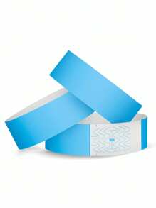 100 piezas/Paquete Pulseras desechables a prueba de agua y a prueba de desgarros, hechas de papel sintético, pulseras desechables para eventos, festivales, exposiciones, conciertos - Navidad