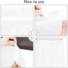 Juego de mantel y falda de mesa, falda de mesa desechable de 29 in x 14 ft y mantel de plástico de 54 x 108 in para mesas rectangulares, bodas, fiestas de bufé, fiestas de cumpleaños, decoraciones de baby shower, Navidad, San Valentín, Pascua (Blanco, Negro, Rosa, Azul)