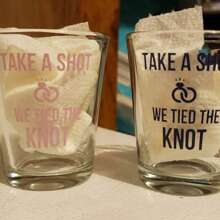 Personalized Shot Glass Favors, Wedding Shot Glasses, Custom Wedding Shot Glass, Personalized Wedding Shot Glass, Custom Wedding Favors (Fj)