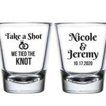Personalized Shot Glass Favors, Wedding Shot Glasses, Custom Wedding Shot Glass, Personalized Wedding Shot Glass, Custom Wedding Favors (Fj)