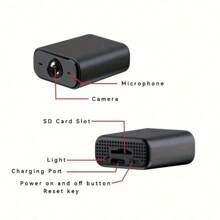 1 pezzo Mini telecamera spia, telecamera di sicurezza mini - monitoraggio in tempo reale, visione notturna a infrarossi, rilevamento del movimento, facile installazione per interni, telecamera per bambini e animali domestici/supporta archiviazione cloud e schede micro SD - ideale per il monitoraggio di bambini, animali domestici e sicurezza domestica - un regalo ideale per le festività in famiglia