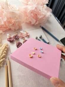 10*10cm Large Flower Making Sponge Mat - High-Resilience, Uncharged Plastic Tool For Thinning Fondant Petals, Shaping Clay & Pottery Crafts With Ease - Perfect For DIY Artisans And Craft Enthusiasts