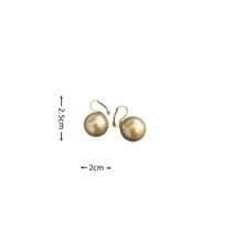 1 Pair Fashionable Minimalist High-End Big Pearl Earrings, Versatile & Unique Design Suitable For Women's Daily Wear