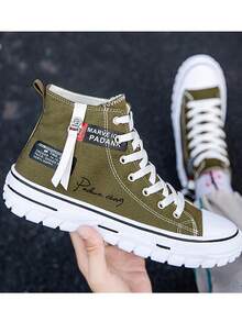 High-End Sports Canvas Shoes For Men - Green - View 4
