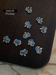 Geassorteerde 5 stuks/30 stuks/50 stuks nieuwe nagelkunst Boucheron-serie decoraties, vintage paleisstijl exotische platte versieringen, strass-steentjes