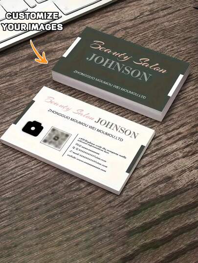 Custom Business Cards - 200pcs, Personalized Professional Work Cards For Network Marketing & College Style, Exclusive VIP Designs, Stylish Office Socializing,Multi-Functional,Ornamental,Reusable,Modern,Colorful,Cute,Vintage,Cartoon,Kawaii,Custom,Personalized,Unique,Customized,Workers,Clients,Students,For Business/Work/Office,For School,Back To School,School Supplies,Diy
