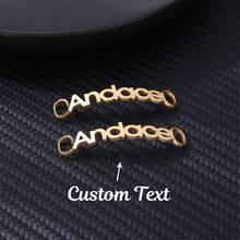 Individuelle Schuhschnallen für Frauen und Männer aus Edelstahl, personalisierte Schnürsenkel-Schnalle, individualisierte Sneaker-Deko-Charm-Accessoires, Schmuck, Waldtöne - A - Übersicht 11