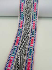 1m Length New Wide Jacquard Ribbon 5.0cm-5.5cm, Bohemian Style, Computer Jacquard Ribbon, Home Textile, Clothing, Decorative Trim, Harness, Handbag Accessories, DIY - Wide Jacquard Ribbon - View 8