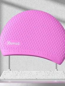 youyou Bonnet de bain en silicone pour femmes et hommes, imperméable, très grande taille, protection auditive confortable, convient aux cheveux longs