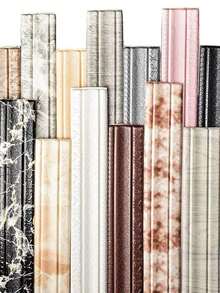 1pc 3D Foam Wall Decor Sticker, Self-Adhesive Wall Edge Decorative Line, PE Material Flexible For Wall, Floor, Cabinet Decoration, Skirting Board, DIY Edge Trim, Peel & Stick Baseboard, Decorative Wallpaper Border, Waterproof Removable, Embossed Waistline Wallpaper, Home Decor Wall Paper Wall Stickers Room Decor Wall Sticker - Multicolor - View 2