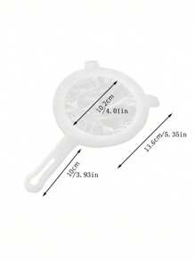 1pc/4Pcs, Multi - Piece Plastic Food Filter With Double Handles, Made Of Fine - Mesh Nylon, Is Suitable For Filtering Soy Milk, Coffee, And Juice. It's A Must - Have Item In The Kitchen.