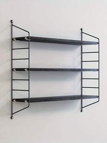 Mega-Size Wall Shelf, Large Wooden Frame Wall-Mounted Panel, 75 X 60 Cm, Japanese Modern Style, Waterproof! Does Not Damage Walls, Height Adjustable, Suitable For Living Room/Entrance/Office, Perfect As A Housewarming Gift - 卡其色 - 查看 4