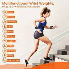 Detachable Wrist Weight For Women And Men, Adjustable Ankle Weight Wrist, Suitable For Home Gym Workouts, Yoga, Walking, Running, Dancing, Barry, Traveling, Wrist Weight, Women's Ankle Weight, Adjustable Wrist Weight Exercise, Home Gym Workouts, Running, Yoga, Training, Strength Training, A Set Of 2 (Each 1LB) Gym Accessories, Sport, Gym, Home Exercise, Gym Weights, Weights, Women's Weights